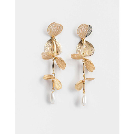 Aros Con Flores - Dorado — Tienda Soy Santander