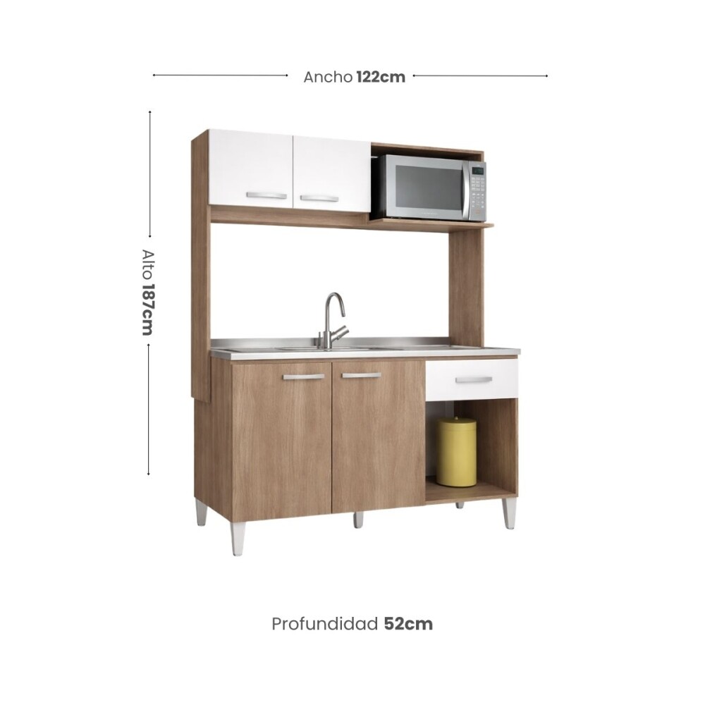 KIT DE COCINA - INTEGRADA CARVALHO BLANCO