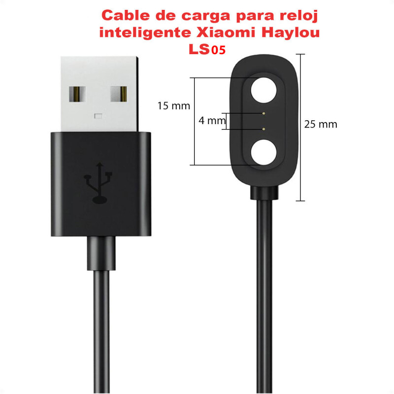 Cable Cargador Usb Smartwatch Haylou Ls05 Cable Cargador Usb Smartwatch Haylou Ls05