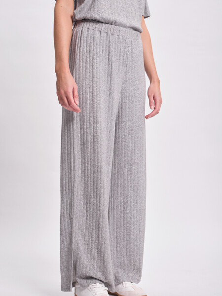 Pantalón ancho lanilla Gris