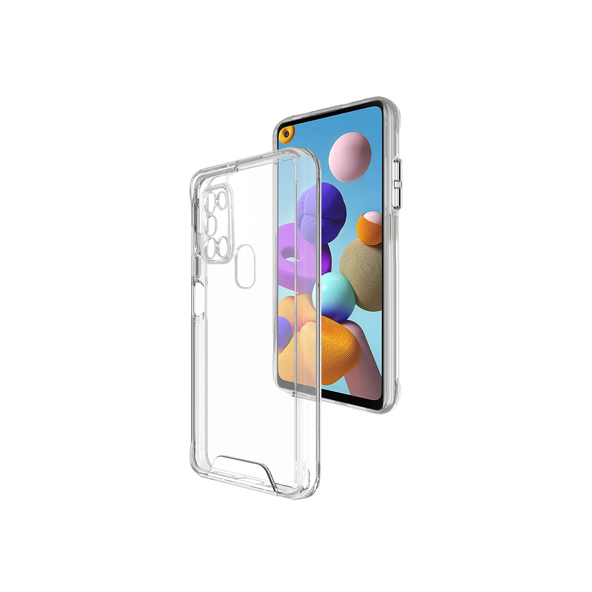 Protector Samsung Galaxy A21S rígido transparente 