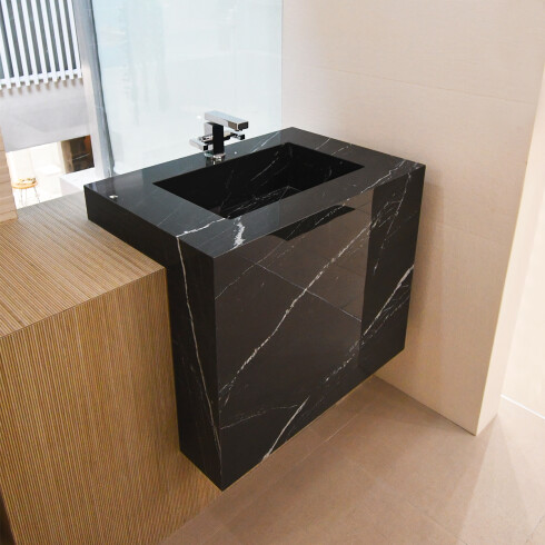 Porcelanato Para Piso Y Pared De 75X150 Negro Pulido Ragno GAMAS DE NEGRO