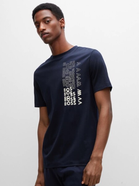 BOSS -Remera de algodón regular fit, Tiburt-311 0