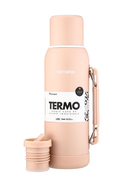 Termo Premium 1lt. Con base de Silicona Rosado