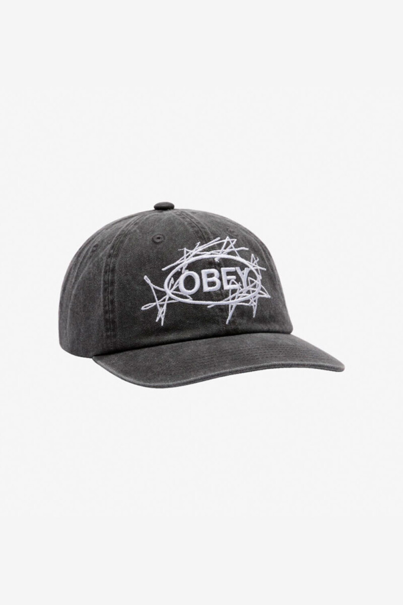 OBEY DUSTER 6 PANEL VELCRO BK Negro
