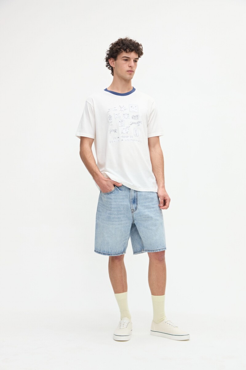 Remera Adkins - Off white 
