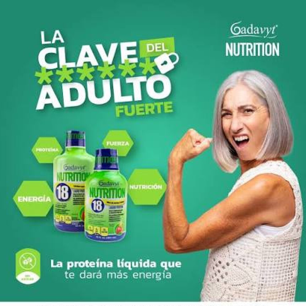 GADAVYT NUTRITION PROTEINA LIQ. 18G900ML única