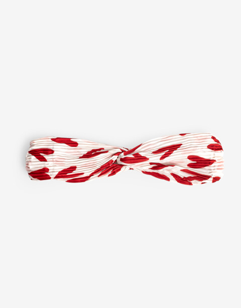 Vinchas Textiles Estampados Vincha Plisada Corazones - Estampado Geometrico