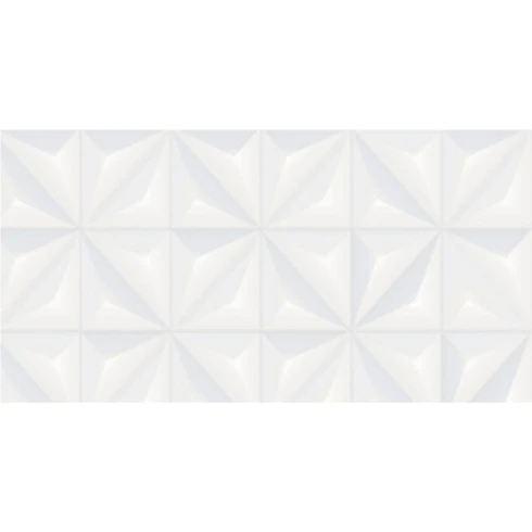 CERAMICA BLANCO 32X57 CON RELIEVE GAMAS DE GRIS