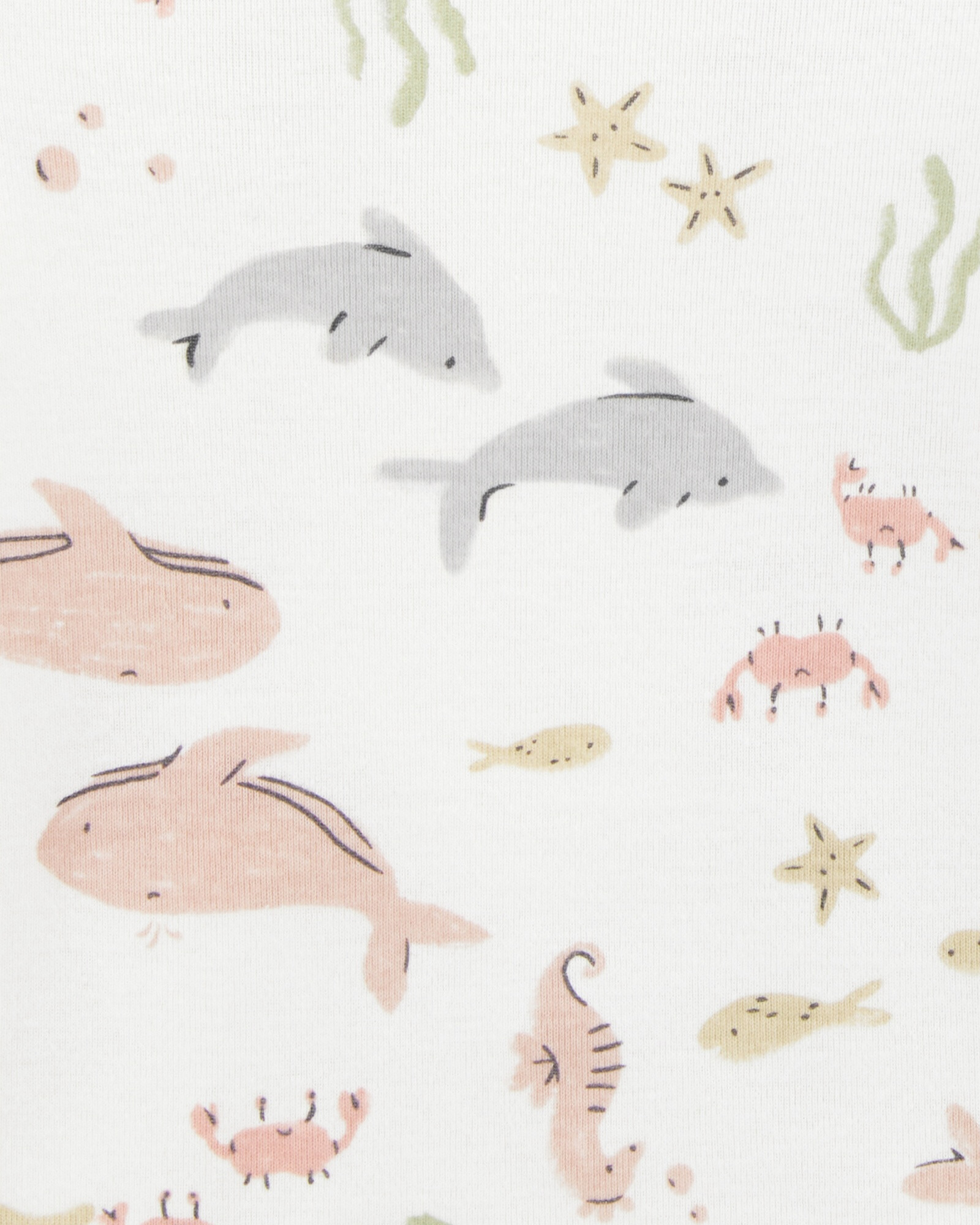 Pack cuatro bodies de algodón, diseño animales marinos Pack cuatro bodies de algodón, diseño animales marinos