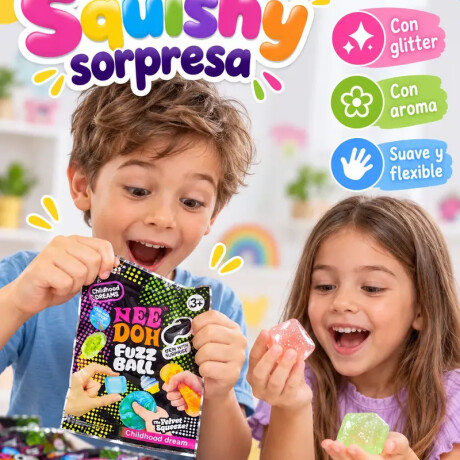 Squishy Needoh Fuzz Ball Sorpresa Chillhood Dream Antiestrés Squishy Needoh Fuzz Ball Sorpresa Chillhood Dream Antiestrés