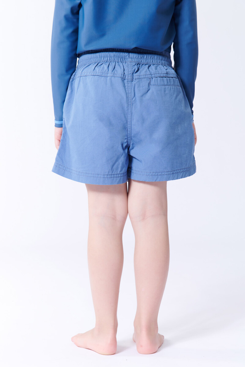 Short de baño algodón Azul Piedra