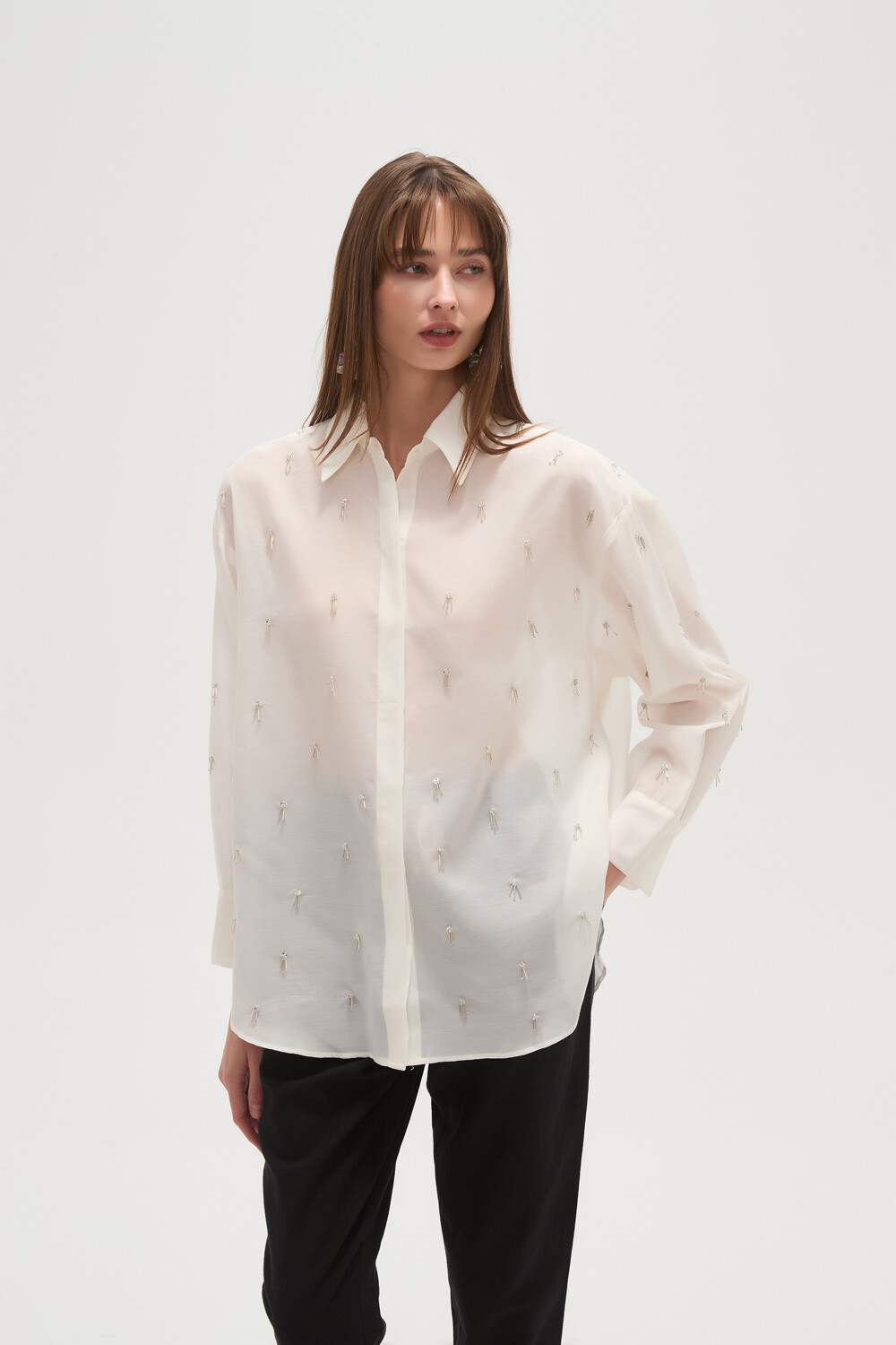 Camisa Currie Marfil / Off White