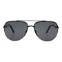 Lentes De Sol Ultralight Aviador De Acero Inoxidable Negro/Negro