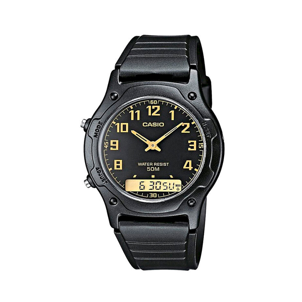 Reloj CASIO AW49H-1BVDF en Resina Negro Esfera 38mm 
