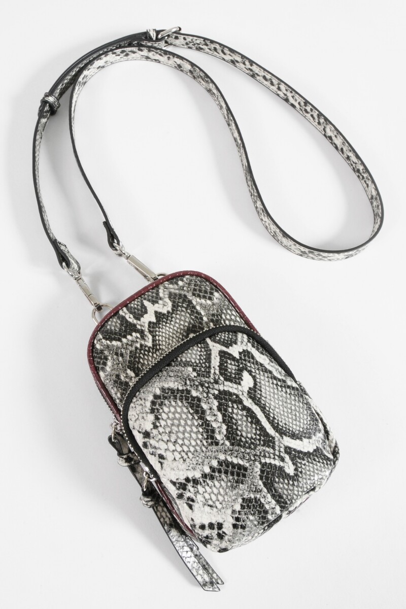 Porta celular croco gris