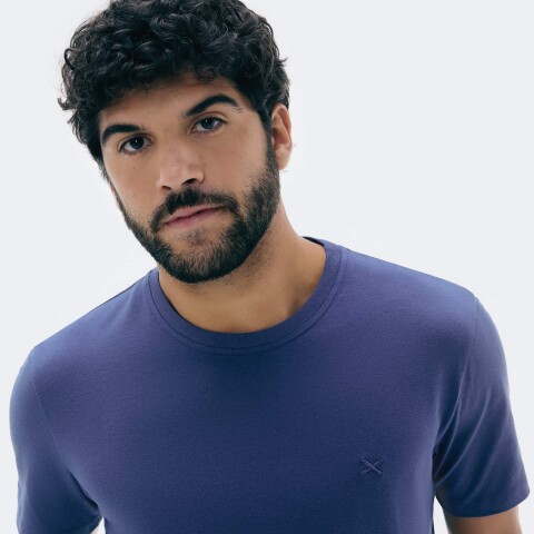 CAMISETA MM MASC AZUL MEDIO
