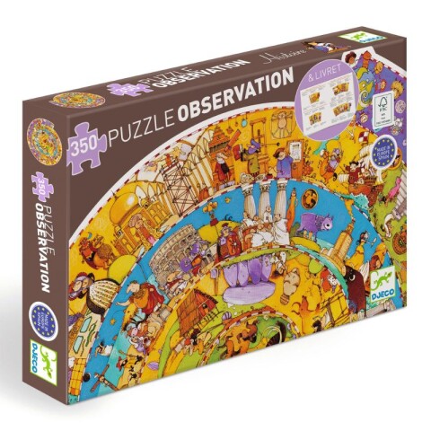 Puzzle observación Circular D:65 cm 350 Pcs 7+ - Historia Puzzle observación Circular D:65 cm 350 Pcs 7+ - Historia