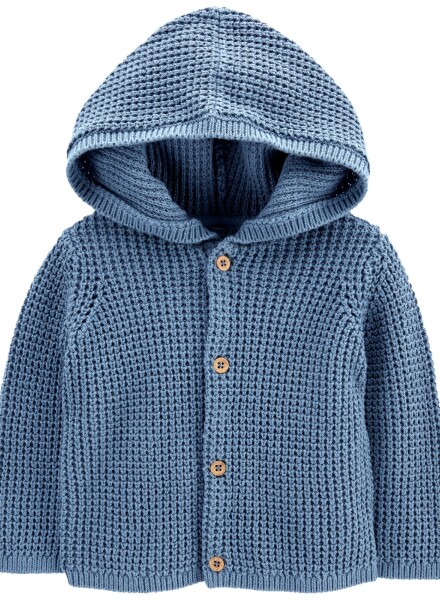 SACO DE PUNTO C/CAPUCHA ALGODÓN NIÑO-BB CARTERS COMBINACION 1