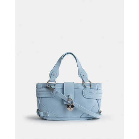 Bandolera Con Charm Azul Celeste