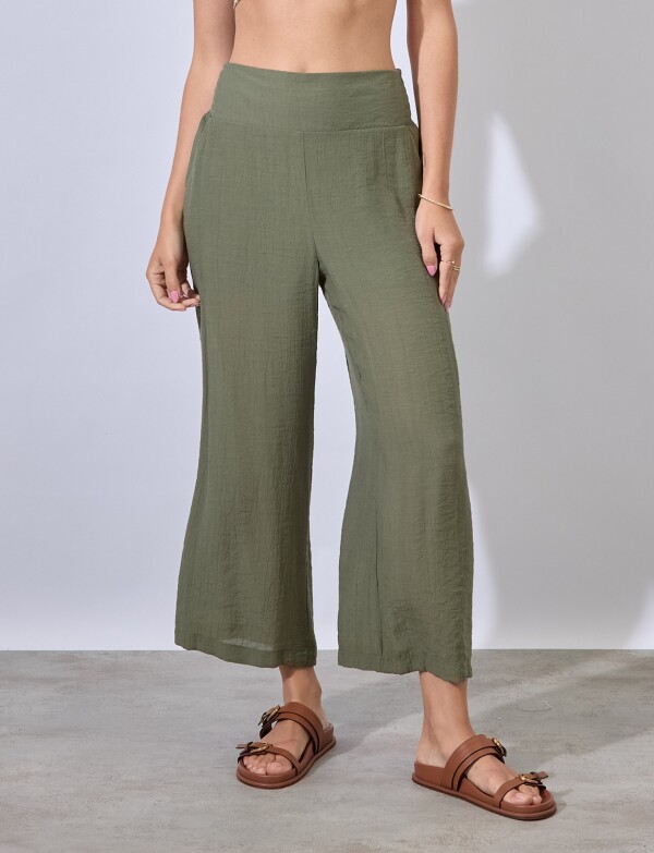 Pantalon Crop VERDE