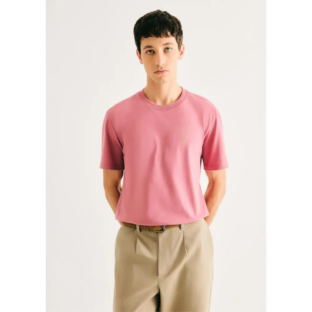 CAMISETA MM - ROSA/GRAFITO 