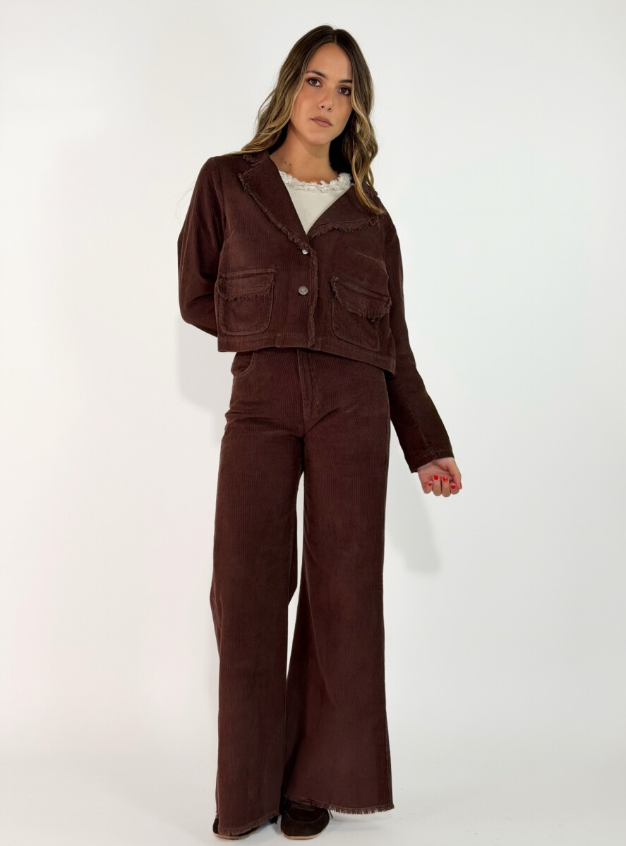 PANTALON PANA LENNON - MARRON 
