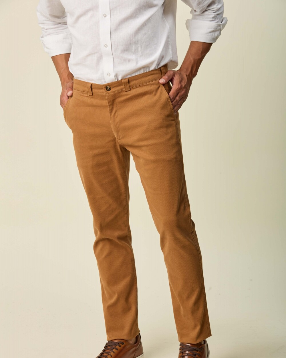 Pantalón Sport Algodón/ Spandex Tramado Khaki