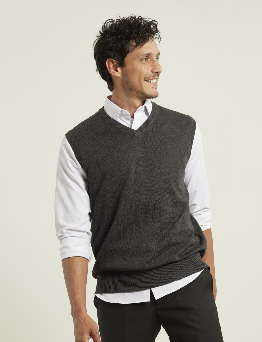 470885 CHALECO HARRINGTON LABEL Gris Oscuro