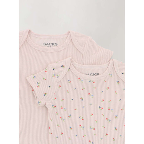 Set x 2 bodies m/c rib diseño Rosado