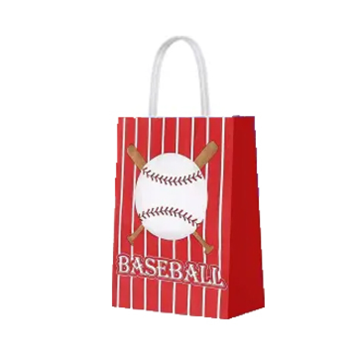 Bolsa con Asa N°2 - Baseball Roja 