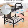 Escurridor Doble negro 42x30x42 p/tabla y cubiertos Escurridor Doble Negro 42x30x42 P/tabla Y Cubiertos