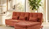 Sillón Cama con Chaise Izquierdo y derecho - Nice Terracota Steel