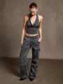 TOP PAINA GRIS OSCURO