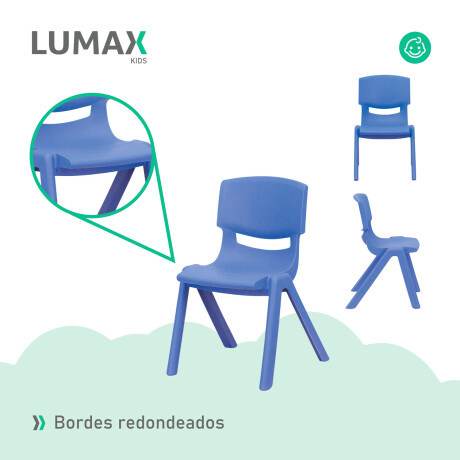 Silla para niños en plástico inyectado colores Azul
