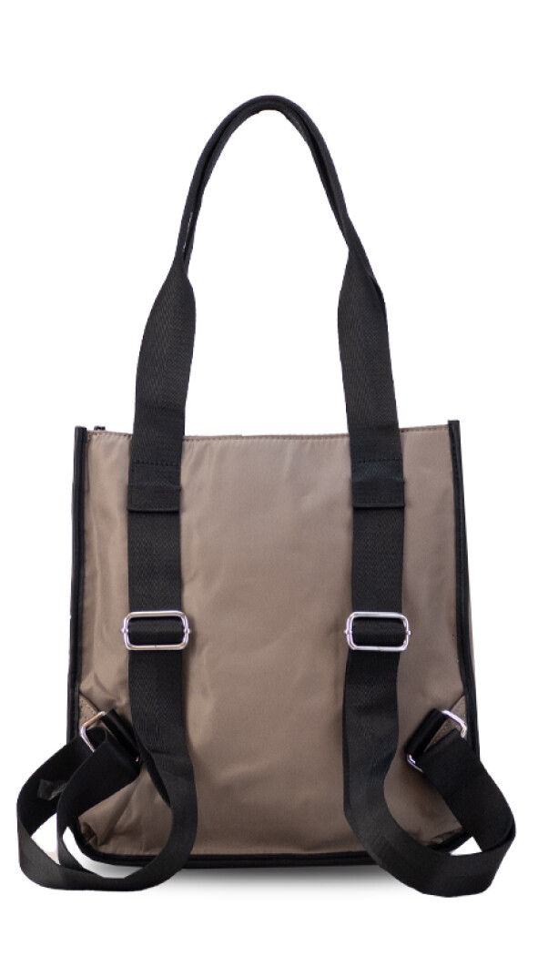 MOCHILA CARTERA CRETA TOPO OSCURO