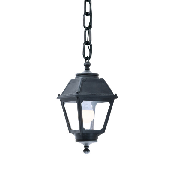 Farol colgante colonial negro IP55 E27 SICHEM/MARY FL0568