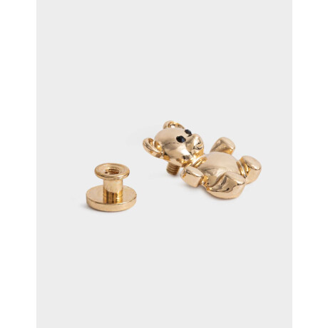 Prendedor Metálico Oso Dorado