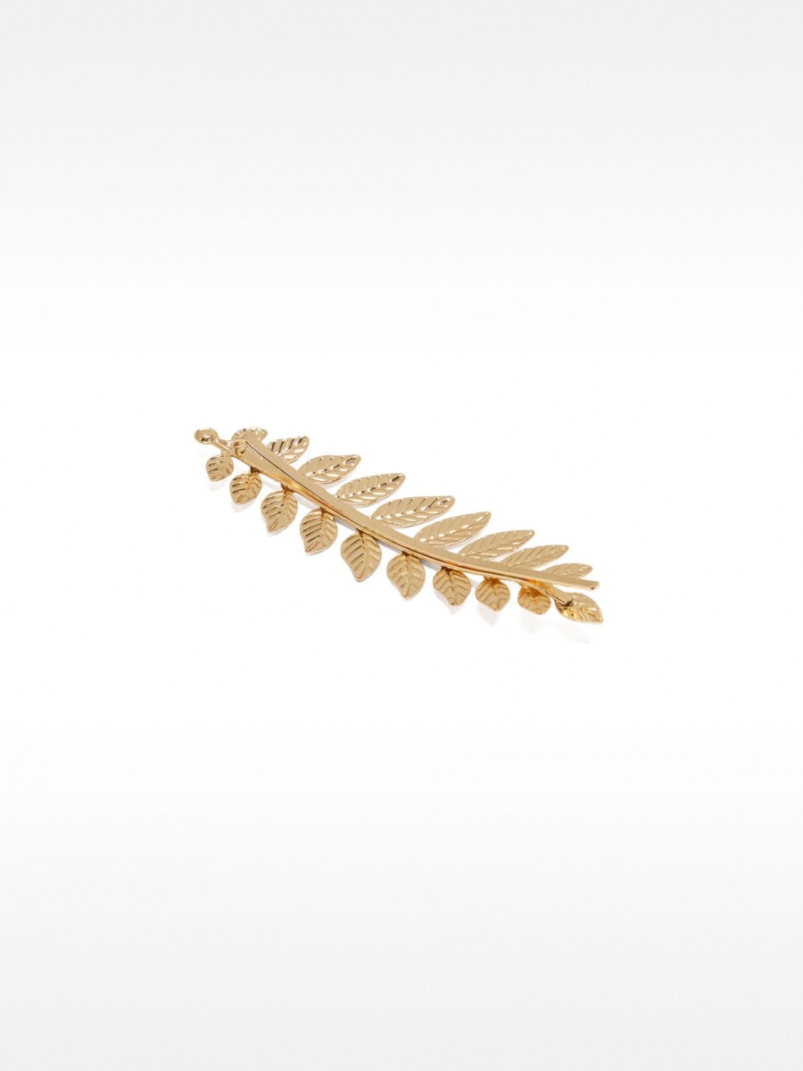 Pinza De Pelo Con Hoja dorado