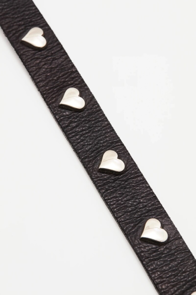 Cinturón Mini Hearts Negro