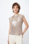 TOP HILTON Beige