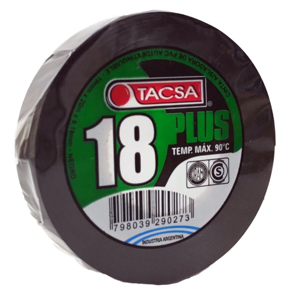 CINTA AISLADORA 20,00MTS.19MMX0.180MM - 18PLUS PROFESIONAL 