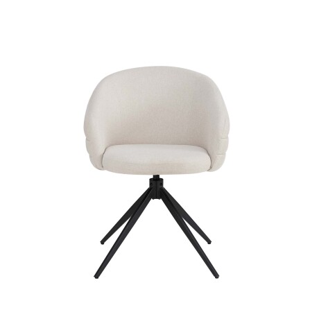 SILLA DE COMEDOR METAL-Y-TELA NATURAL-BEIGE LIA