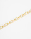 Collares Cortos Metal Collar Corto Eslabon Metálico. - Dorado