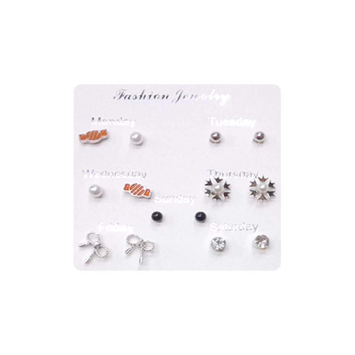 Caravanas hipoalergénicas x7 pares - Caravanas Hipoalergénicas X7 Pares 