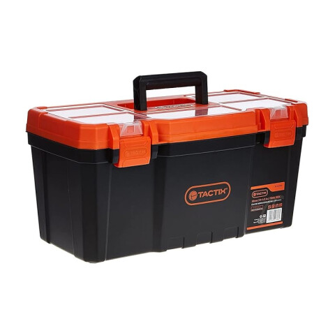Caja herramientas 19" tapa transpar. broche plast. TT0216