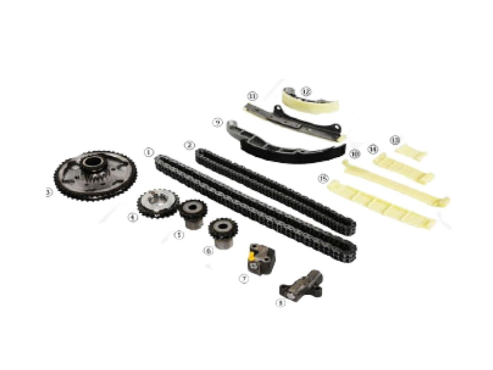 Kit Cadena Distribución Con Engranaje 