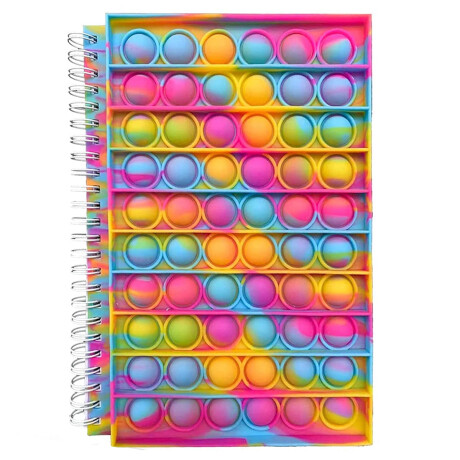 Cuaderno Espiral Pop It Real 16x14cm Varios Colores Multicolor