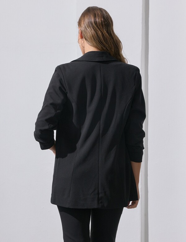 Blazer Manga Frunce NEGRO