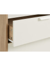 Cómoda JENSLEV 4 cajones color roble/blanco Cómoda JENSLEV 4 cajones color roble/blanco